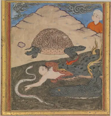 Kazvînî, Acâibü'l-mahlûkât — Kaplumbağa (The Tortoise), Tek yaprak
