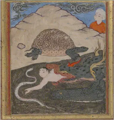 Kazvînî, Acâibü'l-mahlûkât — Kaplumbağa (The Tortoise), fol. p02