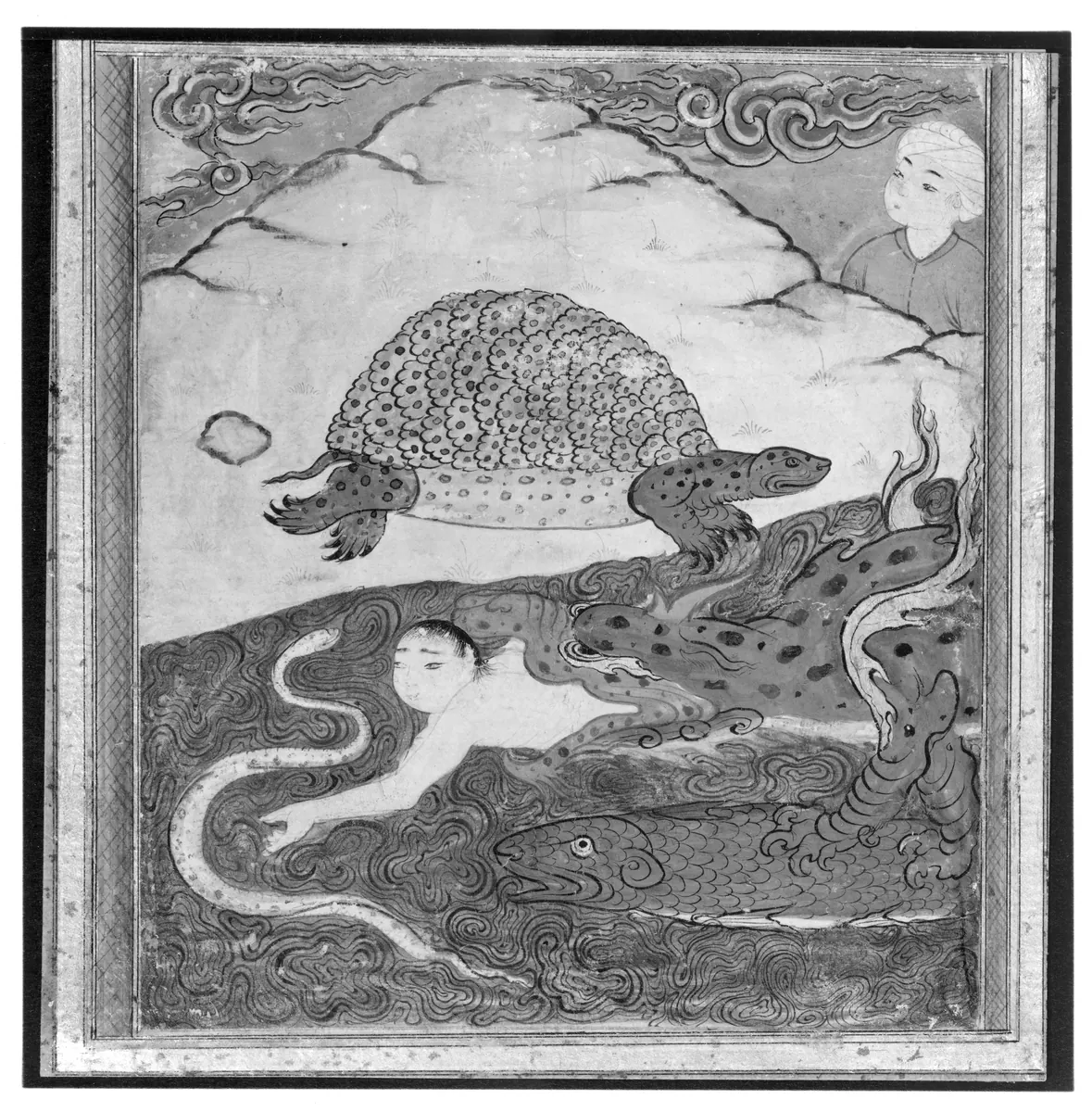 Kazvînî, Acâibü'l-mahlûkât — Kaplumbağa (The Tortoise), fol. p03