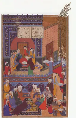 Emîr Hüsrev Dihlevî, Hamse, fol. birth-of-majnun-cbl-163-f-104v