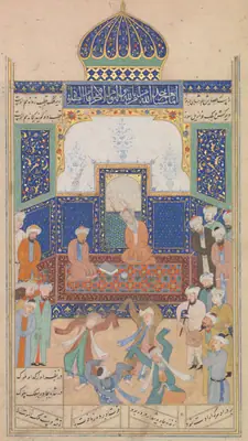 Emîr Hüsrev Dihlevî, Hamse, fol. sufis-performing-sama-cbl-per-163-6