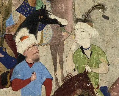 Emîr Hüsrev Dihlevî, Hamse, fol. herat-1496-ethnic-depictions-1496