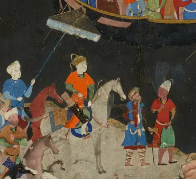Emîr Hüsrev Dihlevî, Hamse, fol. herat-1496-khamsa-quintet-of-amir-khusraw-dihlavi-d-1325-the-abduction-2-2