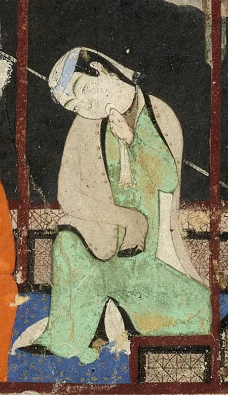Emîr Hüsrev Dihlevî, Hamse, fol. herat-1496-timurid-princess-1496. Wikimedia Commons