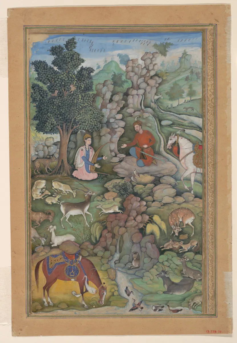 Emîr Hüsrev Dihlevî, Hamse, fol. 13-228-28-p01. The Metropolitan Museum of Art
