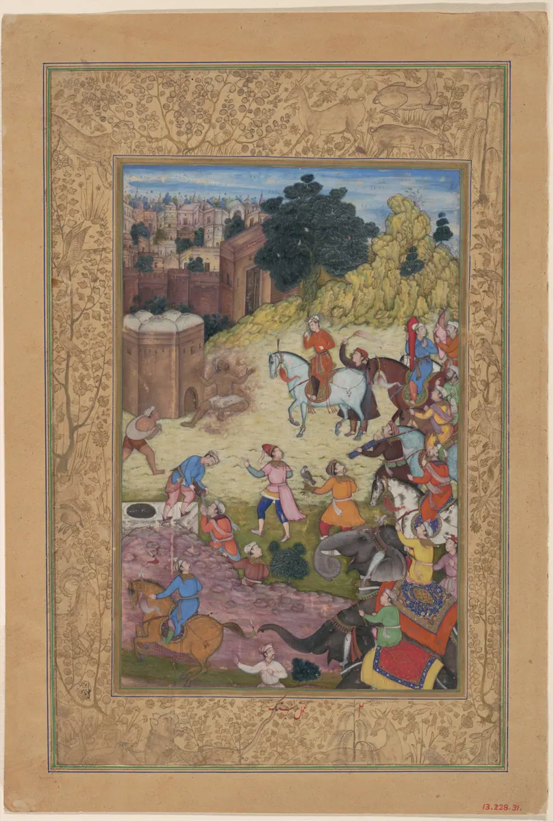 Emîr Hüsrev Dihlevî, Hamse, fol. 13-228-31-p01. The Metropolitan Museum of Art