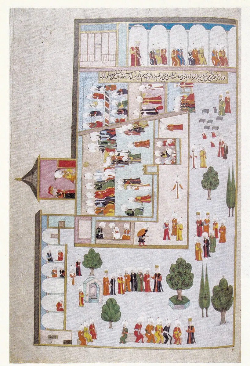 Bâb-ı Saadet, İkinci Avlu ve Kubbealtı — Anafarta levha 39; Karakaş 2022 §4.3