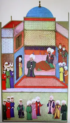 Çelebi Mehmed’in ölümünün askerden gizlenmesi — Anafarta levha 13; Anafarta folio 132b, Commons/Karakaş 130a → doğrulanmalı