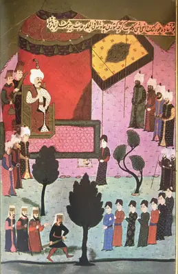 Kansu Gavri’nin kesik başının Yavuz Selim’e sunulması