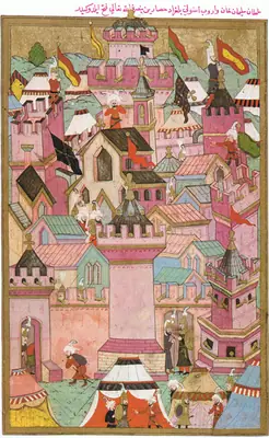 İstolni Belgrad (Székesfehérvár) fethi 1543; Konak 2014 foto 38: ‘Belgrad Kalesi’nin fethi’ (Commons: İstolni Belgrad 1543) → sahne doğrulanmalı