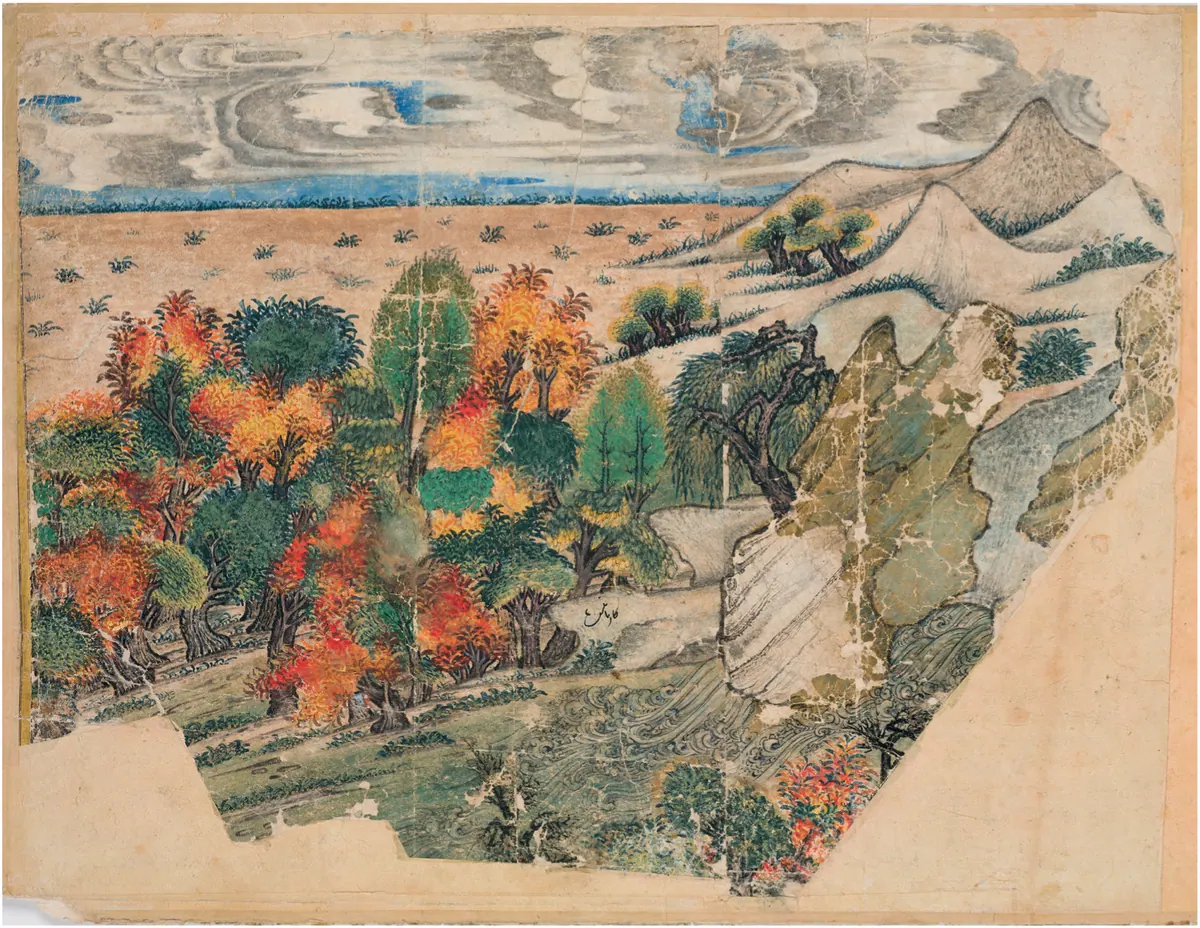 Murakka (TSMK H.2153), Tek yaprak. Topkapı Sarayı Müzesi Kütüphanesi