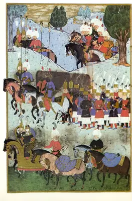 Return of the Turkish army from Szigetvár, feigning that Suleiman I is still alive A (2153×3275)