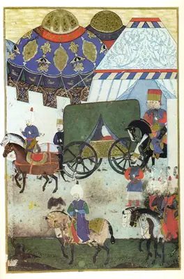 Return of the Turkish army from Szigetvár, feigning that Suleiman I is still alive B (2126×3227)