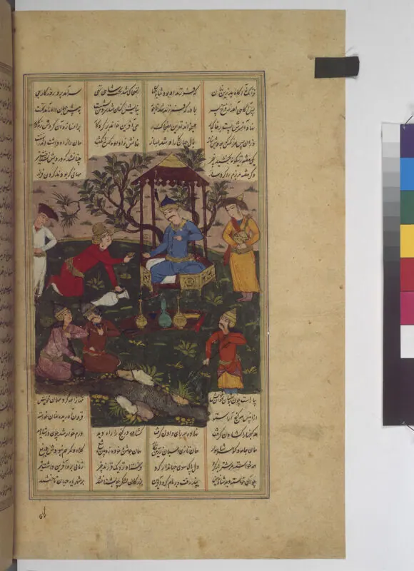 Şâhnâme, fol. f029v. Österreichische Nationalbibliothek