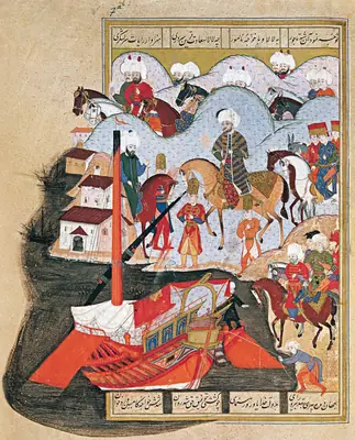 Sehinsahname, volume 1, Ottoman, 1581. Ms. IUK F1404, Istanbul University Library (1148×1422)