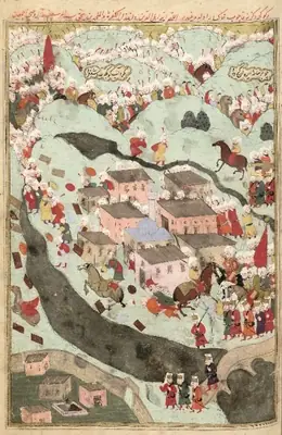 Serdar Ferhat Pasha's conquest of Revan and the Tokmak infidel's escape to the Gökçe Sea and her destruction ( (1666×2562)