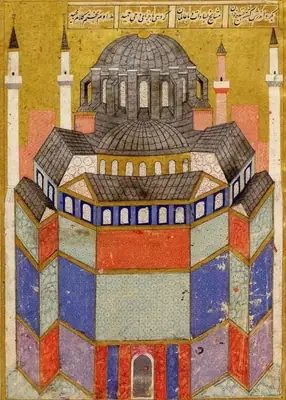 Hagia Sophia in Seyyid Lokman's Şahname-ı Selim Han (501×700)