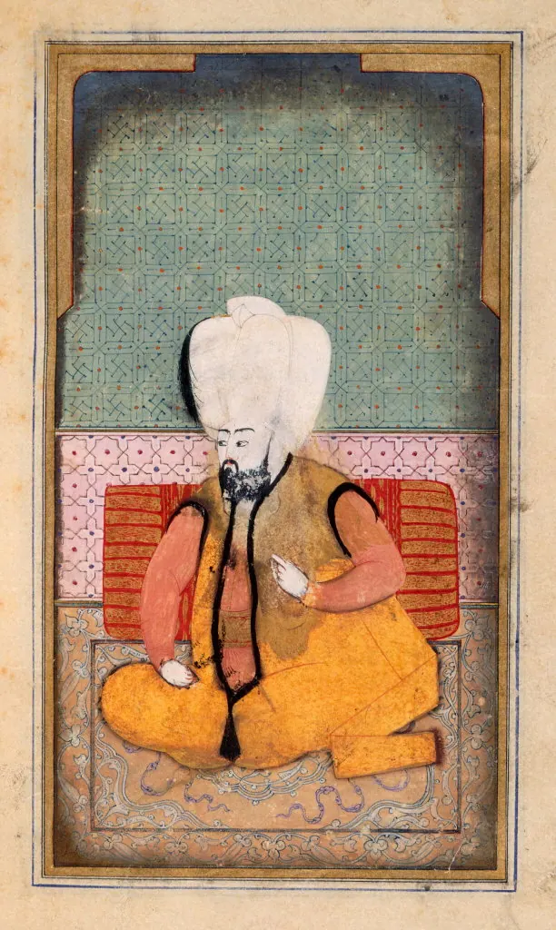Folio 16. Semailname (British Library, Add. 7880) (612×1024) — Kıyâfetü'l-insâniyye fî şemâili'l-Osmâniyye (Şemâilnâme) minyatürü (Wikimedia Commons)