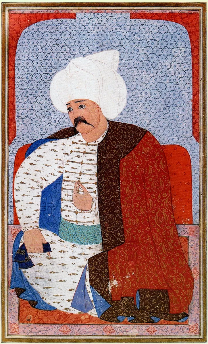 Nakkaş Selim (1463×2426) — Kıyâfetü'l-insâniyye fî şemâili'l-Osmâniyye (Şemâilnâme) minyatürü (Wikimedia Commons)