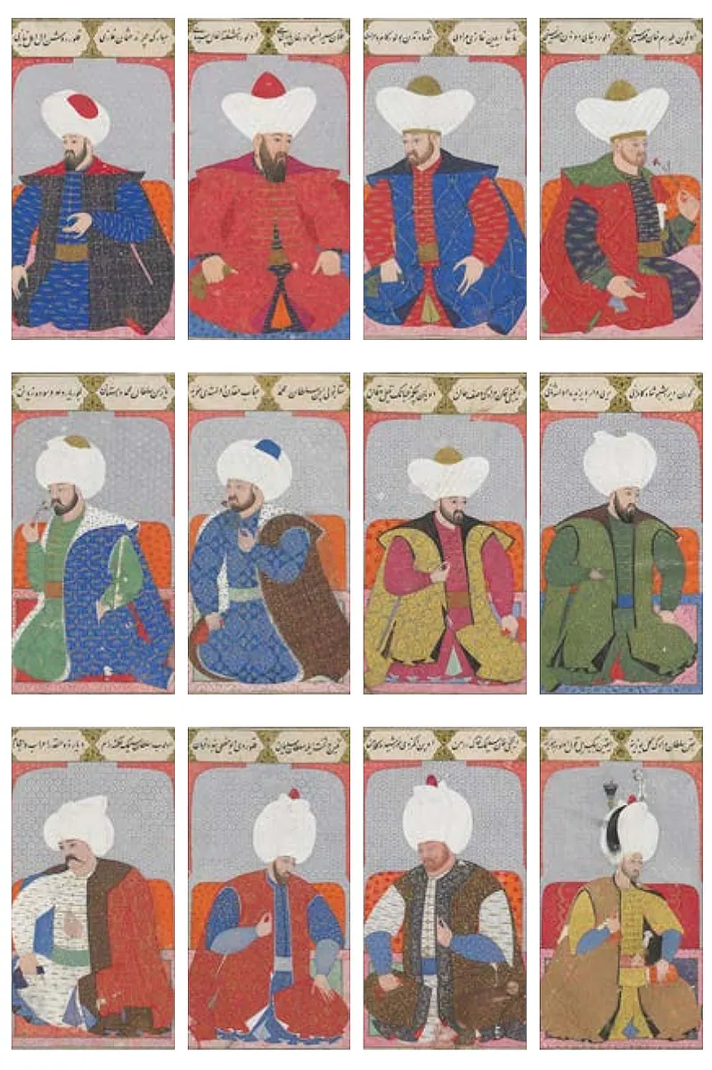 Semailname (H. 1563) Miniatures (1752×2632) — Kıyâfetü'l-insâniyye fî şemâili'l-Osmâniyye (Şemâilnâme) minyatürü (Wikimedia Commons)
