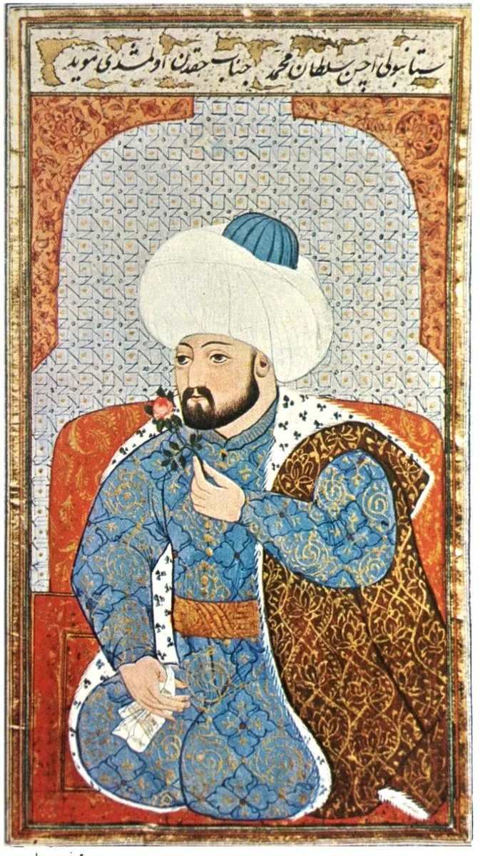 Mehmed II. Semailname (Millet Library, Ali Emîrî Collection, History, MS no. 1216) (900×1604) — Kıyâfetü'l-insâniyye fî şemâili'l-Osmâniyye (Şemâilnâme) minyatürü (Wikimedia Commons)