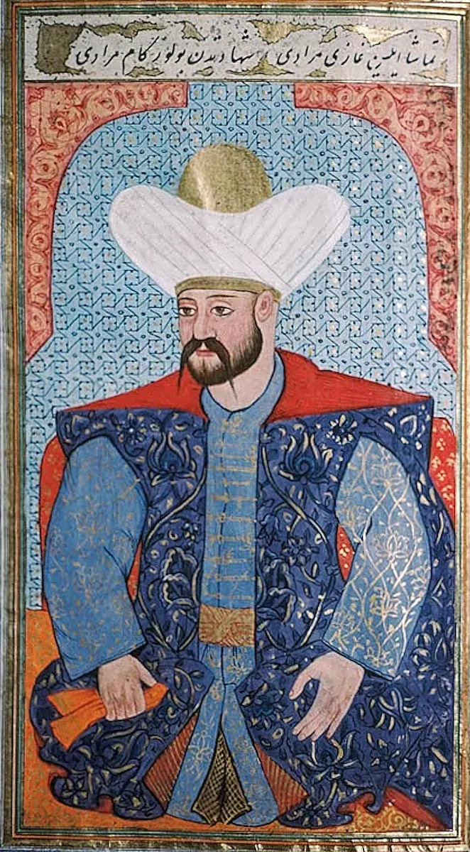 Murad I. Semailname (Millet Library, Ali Emîrî Collection, History, MS no. 1216) (836×1516) — Kıyâfetü'l-insâniyye fî şemâili'l-Osmâniyye (Şemâilnâme) minyatürü (Wikimedia Commons)