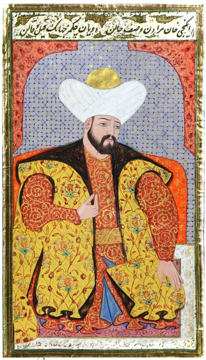 Murad II. Semailname (Millet Library, Ali Emîrî Collection, History, MS no. 1216) (924×1614) — Kıyâfetü'l-insâniyye fî şemâili'l-Osmâniyye (Şemâilnâme) minyatürü (Wikimedia Commons)