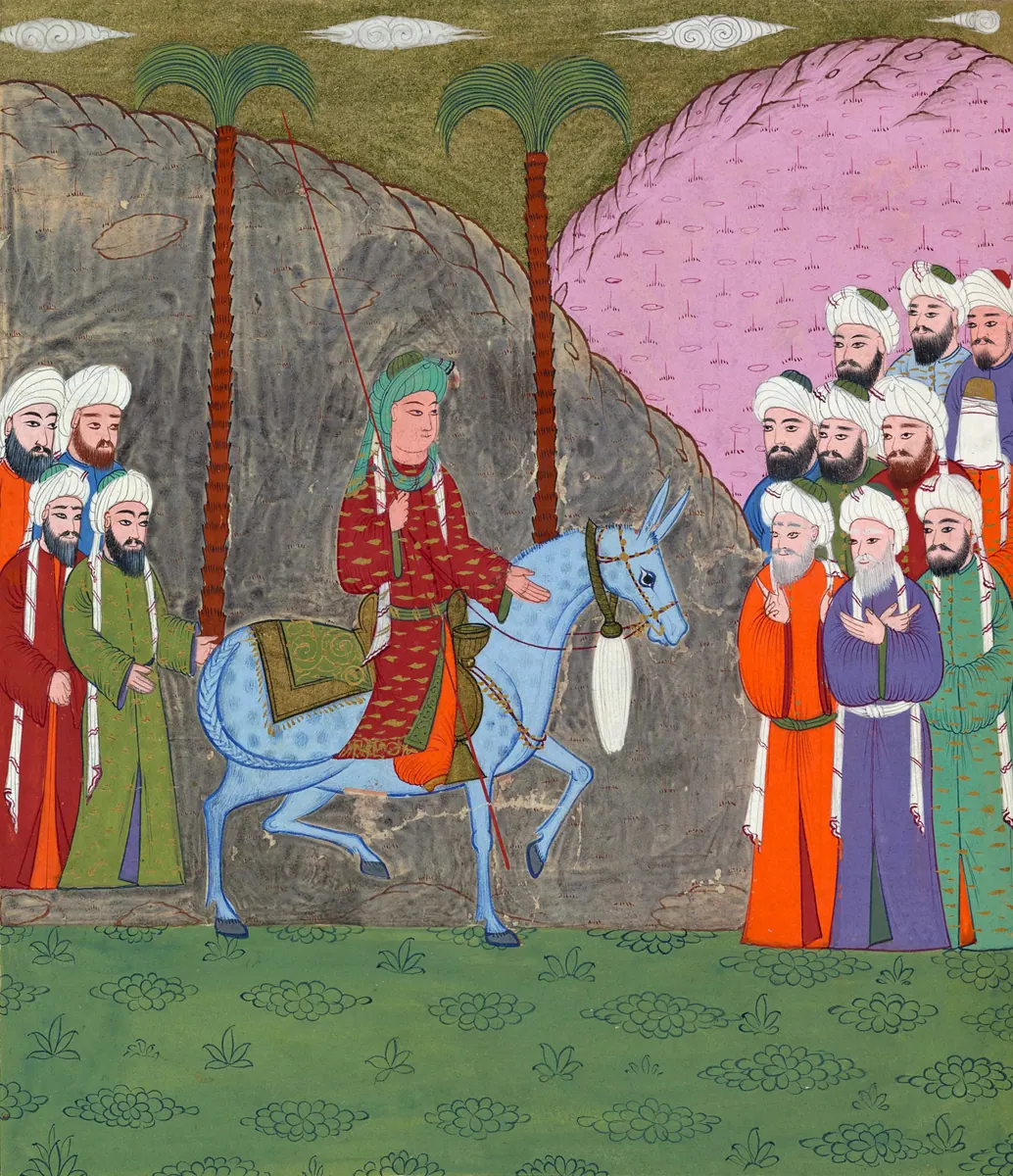 Mustafa Darîr, Siyer-i Nebî (Murad III nüshası, 1594-95), III. cilt, fol. 378a. New York Public Library