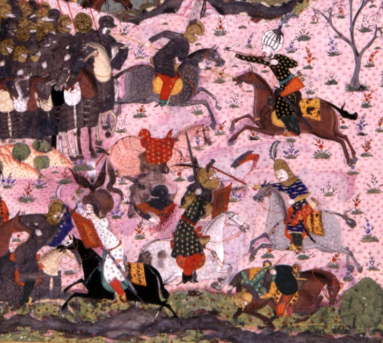 Ârifî, Süleymannâme (1558), Tek yaprak. Topkapı Sarayı Müzesi Kütüphanesi (Wikimedia)