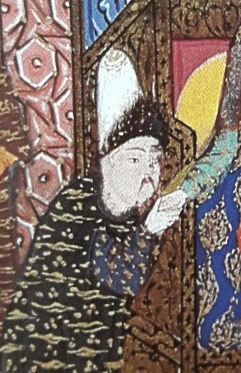 Ârifî, Süleymannâme (1558), Tek yaprak. Topkapı Sarayı Müzesi Kütüphanesi (Wikimedia)