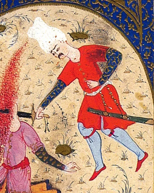 Ârifî, Süleymannâme (1558), Tek yaprak. Topkapı Sarayı Müzesi Kütüphanesi (Wikimedia)