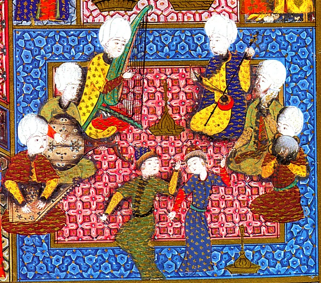Ârifî, Süleymannâme (1558), Tek yaprak. Topkapı Sarayı Müzesi Kütüphanesi (Wikimedia)