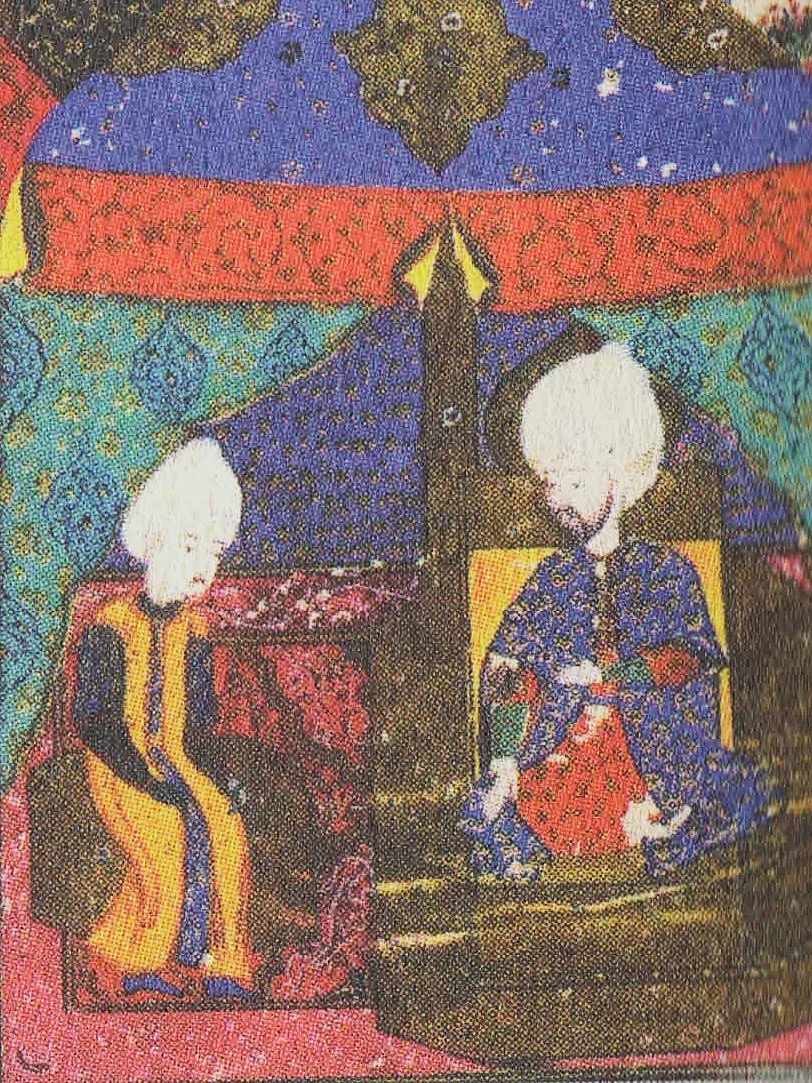 Ârifî, Süleymannâme (1558), Tek yaprak. Topkapı Sarayı Müzesi Kütüphanesi (Wikimedia)