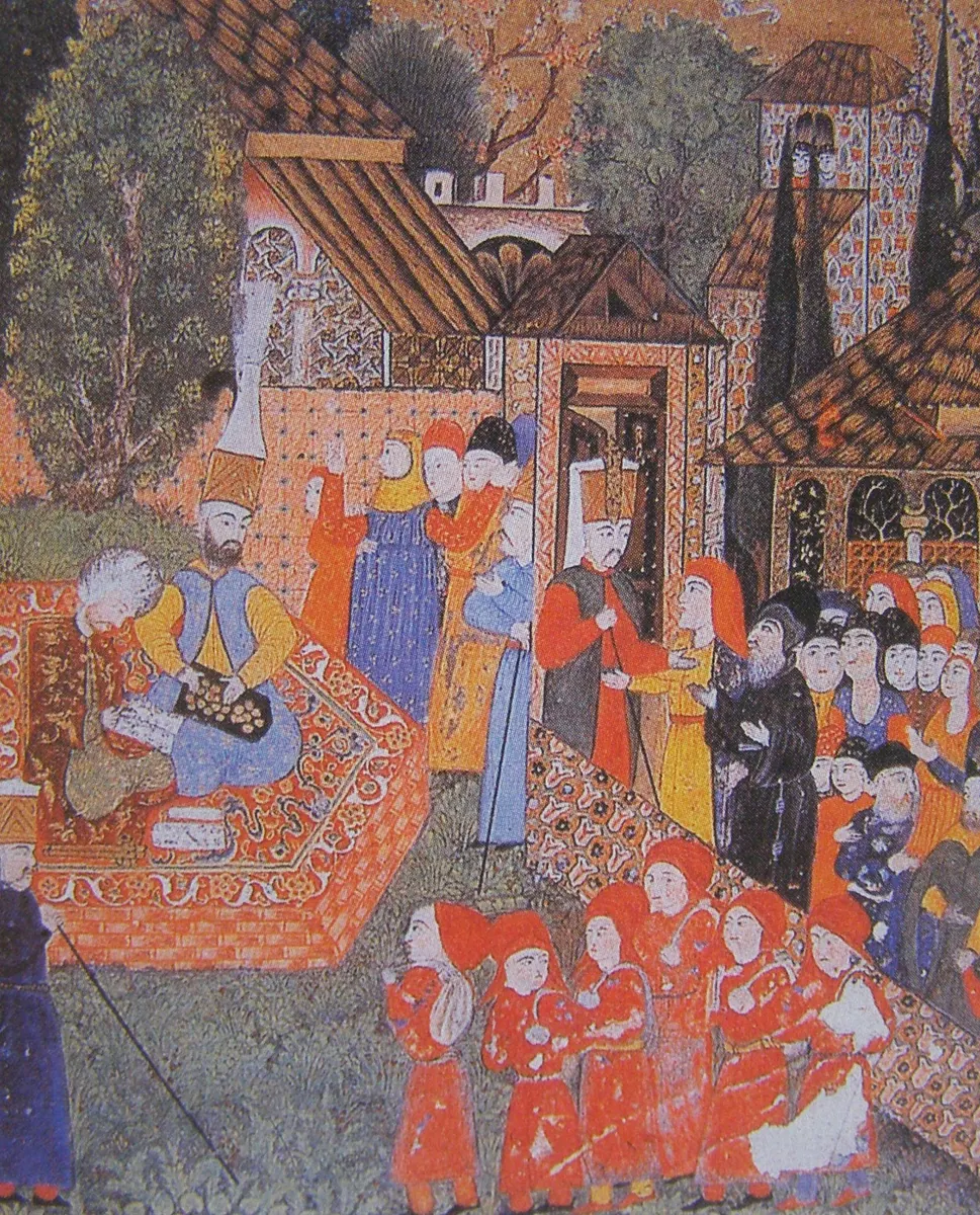 Ârifî, Süleymannâme (1558), Tek yaprak. Topkapı Sarayı Müzesi Kütüphanesi (Wikimedia)