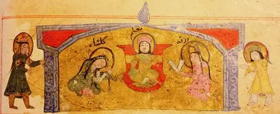 m2 · The young Varqa and Gulshah seated before their teacher · 2048×837