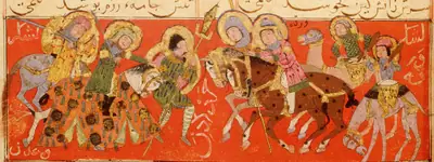 m38 · The army of Warqah scatters that of Bahrain and of ‘Adan · 2034×765