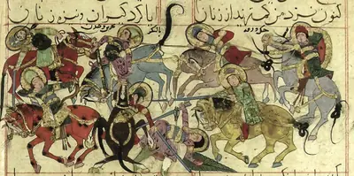 m40 · Combat of Warqah with the army of Bahrain and of ‘Adan (40, 38b) · 2200×1092