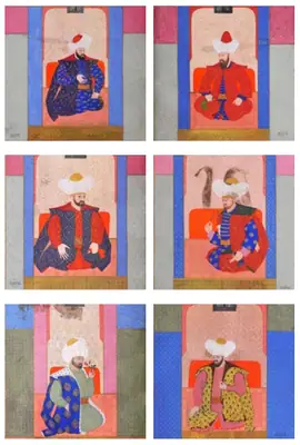 Miniatures of rulers (1) Zubdat al-Tawarikh from 1583 (880×1304)